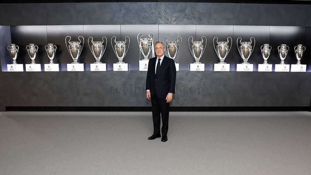 ¡Hermosa! Así luce la Orejona 14 en las vitrinas del Real Madrid