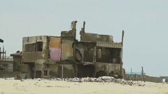 El mar “devora” casas en Nigeria