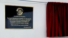 Develan en el Senado placa en reconocimiento ...