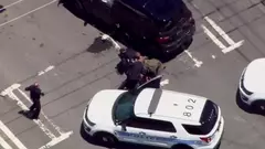 Captan en vivo la frenética persecución de pr...