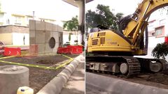 Inician labores para reparar tubería dañada q...