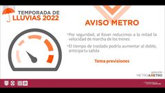 Metro de la CDMX reporta marcha lenta de tren...