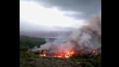 Caída de rayo provoca incendio en Los Cabos, ...
