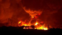 Controlan incendio en depósito de combustible...
