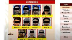 Identifican a los 11 detenidos por hechos vio...