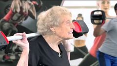 Abuelita de 100 años va al gimnasio