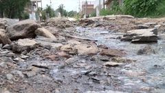 Obra inconclusa en la Cofradía deja cascada d...