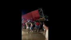 Un muerto y 40 heridos tras accidente en fest...