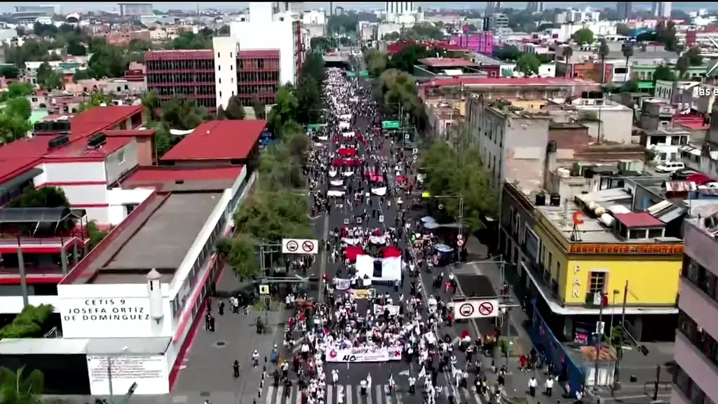 Crónica de la marcha por la matanza del 2 de octubre de 1968