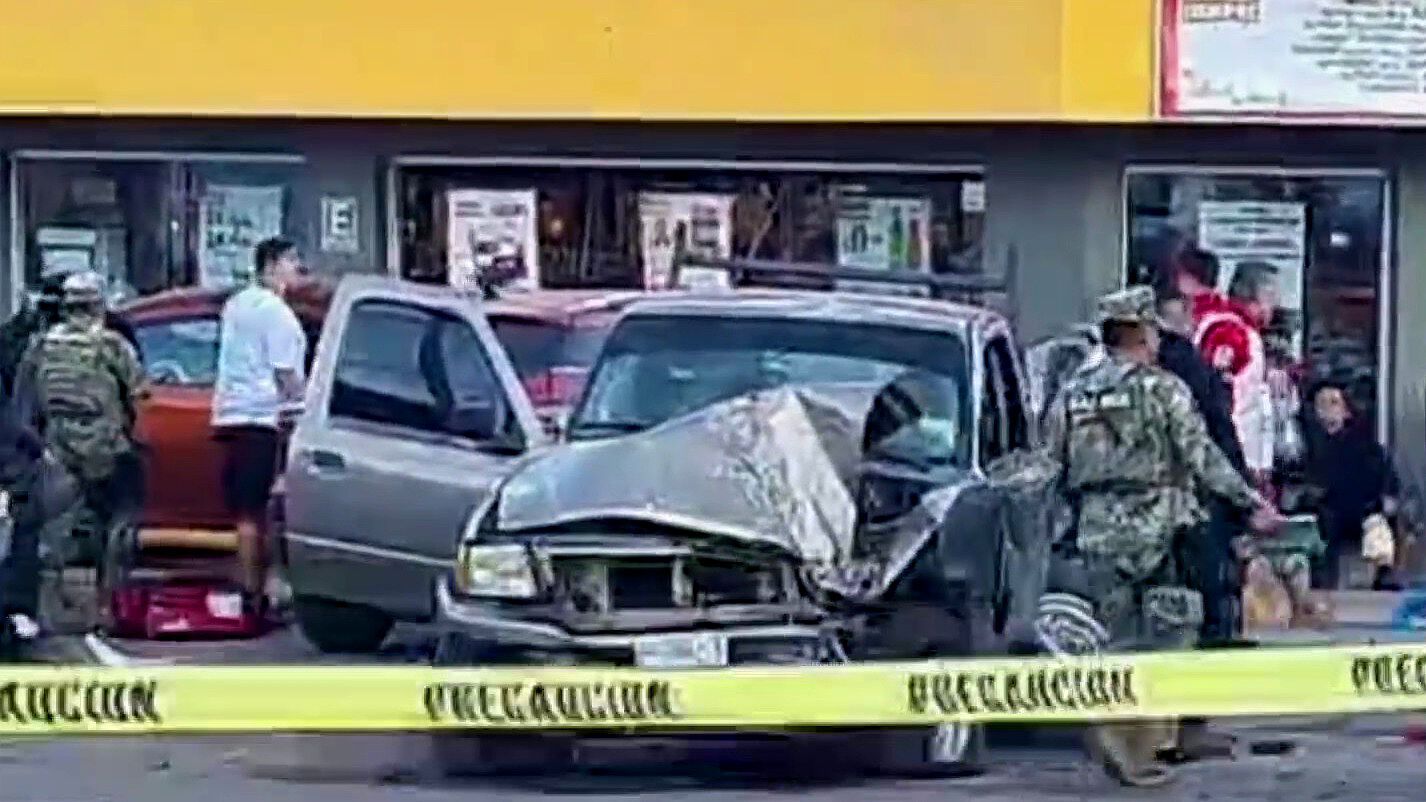Asesinato de Conductor Causa Accidente en Guaymas, Sonora
