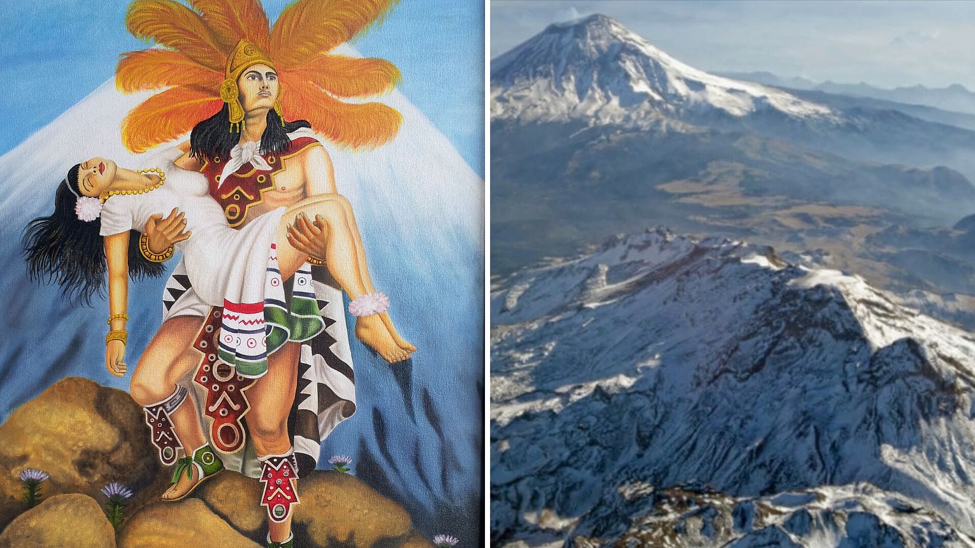 Un Trágico Amor La Leyenda entre Popocatépetl y la Mujer Dormida N+ Un Trágico Amor La Leyenda entre Popocatépetl y la Mujer Dormida N+